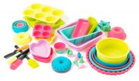 Pastel Heart Silicone Cake Moulds