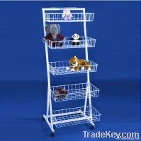 Pharmacy / Craft Shop Display Stands With Adjustable Basket