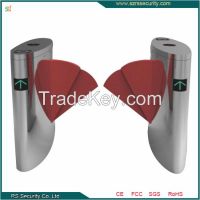 304 Grade Stainless Steel Retractable Turnstile Flap Barrier 