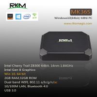 Rikomagic windows10 MINI PC equipped with intel Cherry Trail Z8300 wifi ac 2G RAM, 32G eMMC Bluetooth