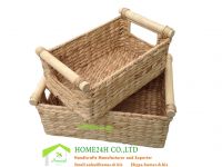 Water Hyacinth Handwoven Storage Baskets HO2001-Home24h