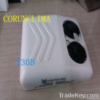 dc powered air conditioner for cab