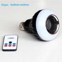 E 27 Lamp Socket 8W RGB Stage Light Led Bluetooth Speaker Bulb With Lighting