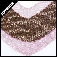 golden fashion beaded necklines for garments JCB-00057