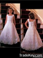 Wedding Flower Girl Bridesmaid Communion Dress Tailored