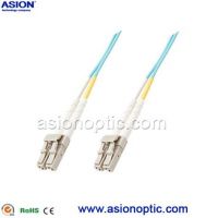 Multimode OM3 Duplex LC to LC fiber optic patch cord 