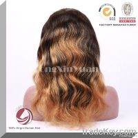 Wholesale price 5A Blonde color 100% virgin Human hair full lace wig