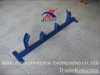 frame for flat belt conveyor roller