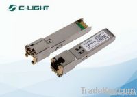 RJ45 100m SFP Optical Transceiver 1.25Gb/s For 1000BASE COPPER TX Ethe