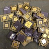 Processor Scrap Ceramic CPU with Gold Pins