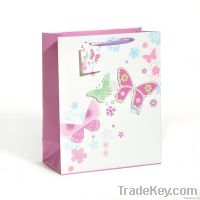 High quality paper bag with flower