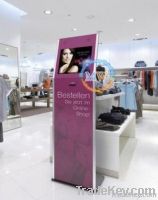 19 inch floor standing retail advertising display