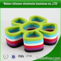 Fashionable Colorful Heat Protection Silicone Cup