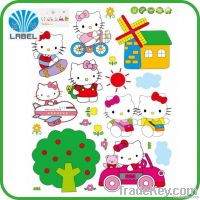 2014 popular cartoon sticker for kids, custom cartoon sticker