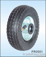 small pneumatic rubber wheel 5 inch