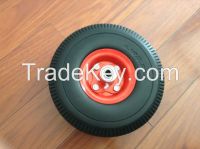 pu flat free tire 10* 4.10/3.50-4