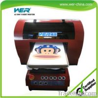 A3 digital flatbed printer digital t-shirt printer