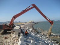 excavator long boom and stick