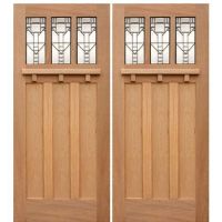 double glass entry doors From China