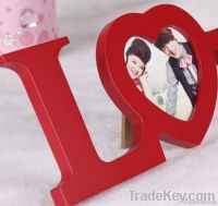 Fashion Home Decoration Gift 2 love PhotoFrame Swing Sets Hanging Red