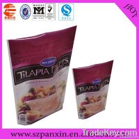 stand up food grade plastic bag with zipper
