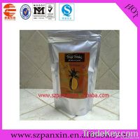 stand up food plastic bag with zipper