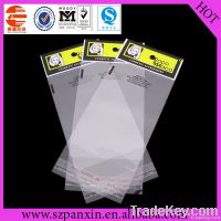 clear opp plastic bag with head card