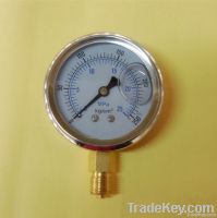 2.5inch 60mm oil filled pressure gauge/pressure manometer From China