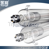 High power CO2 laser tube 100w with metal head From China