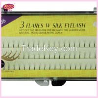 Newest 2flares V black silk eyelash extension false eyelash manafacture lash factory  From China