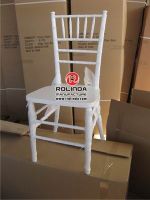 White wood wedding chivari chair