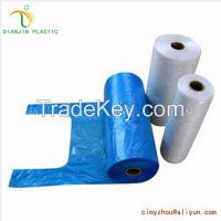 Biodergradable t-shirt bag vest bag for food on roll From China