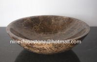 Brown Marble Sink Basin,Stone Kitchen washroon