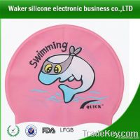 promtiional summer gift-wk silicone swim cap