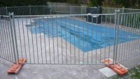 Why to Choose Our Temporary Pool Fencing? A corner of temporary pool fencing system Temporary pool fencing is ideal to secure small children and pets.  Temporary pool fencing is a safety barrier used in many homes to prevent young children and pets from a From China