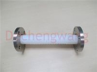 PTFE corrugated pipe with steel end