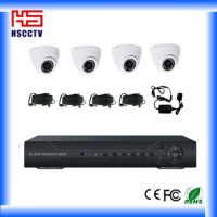 Cheap 4CH 20m Indoor CCTV Dome Camera CCTV DVR Kit From China