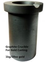 55 x37x20MM High Purity Graphite Crucible Casting Melting Ingot Furance Mold 150G Gold