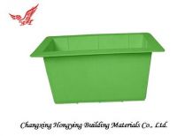 Plastic rectangular flowerpot