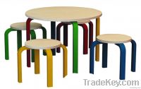 kid round table set+ stool