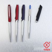 2014 Popular Slim & Thin Metal Ball Pen for Schoolchildren, Office Metal Ball,Factory price & excellent quality,fast delivery