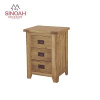 Solid Oak Night Stand, Oak Wood Bedside Table