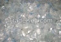 Pet Bottle Flakes 100% Natural Blue