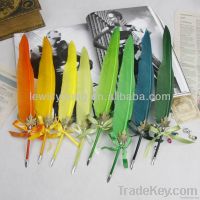 natural goose feather dip pen fountain pen