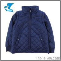 2014 Boy's Removable sleeves Blue Quilted Jacket