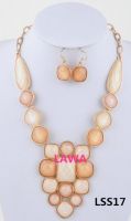 High quality Jewelry Fashion lady handmade necklace  earrings set LSS17
