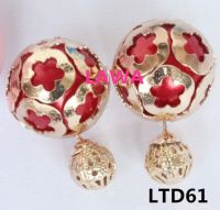 Fashion female pearl double side earrings LTD61