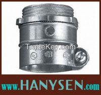 Zinc Squeeze Connector / BX Straight Flex Squeeze Connector