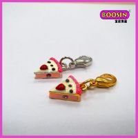 Fashion design 3d enamel cake charm alloy metal cake charm wholesale