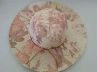 Straw floppy hat